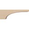 Ekena Millwork 6"W x 36"D x 12"H Thin Stockport Rough Cedar Woodgrain TimberThane Corbel, Primed Tan CORUR06X36X12STORCPR - alternate 4